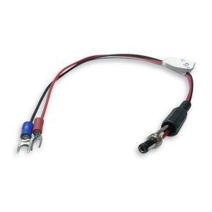 Chicote-02-vias-com-conector-P4-e-terminais-garfo-M4 fios para segurança de caixa eletrônico