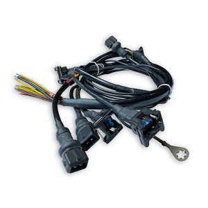 Conjunto-de-chicotes-12-vias-com-derivações,-conectores-bulldog-macho-e-fêmea-e-conector-delphi.-Veiculos-alarmes-sonorizaçao-PHfiacoes fios para veículos, alarme e sonorização